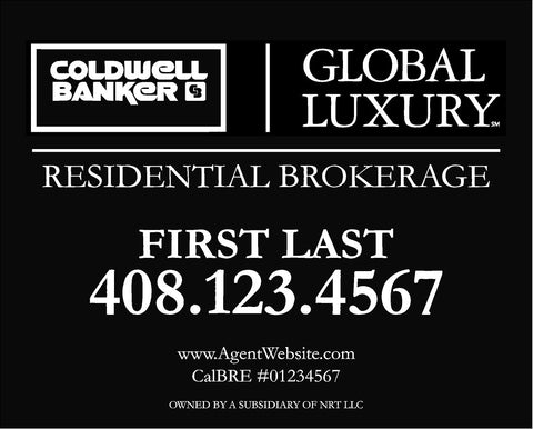 12x15 Coldwell Banker Global Luxury Hillsborough Sign
